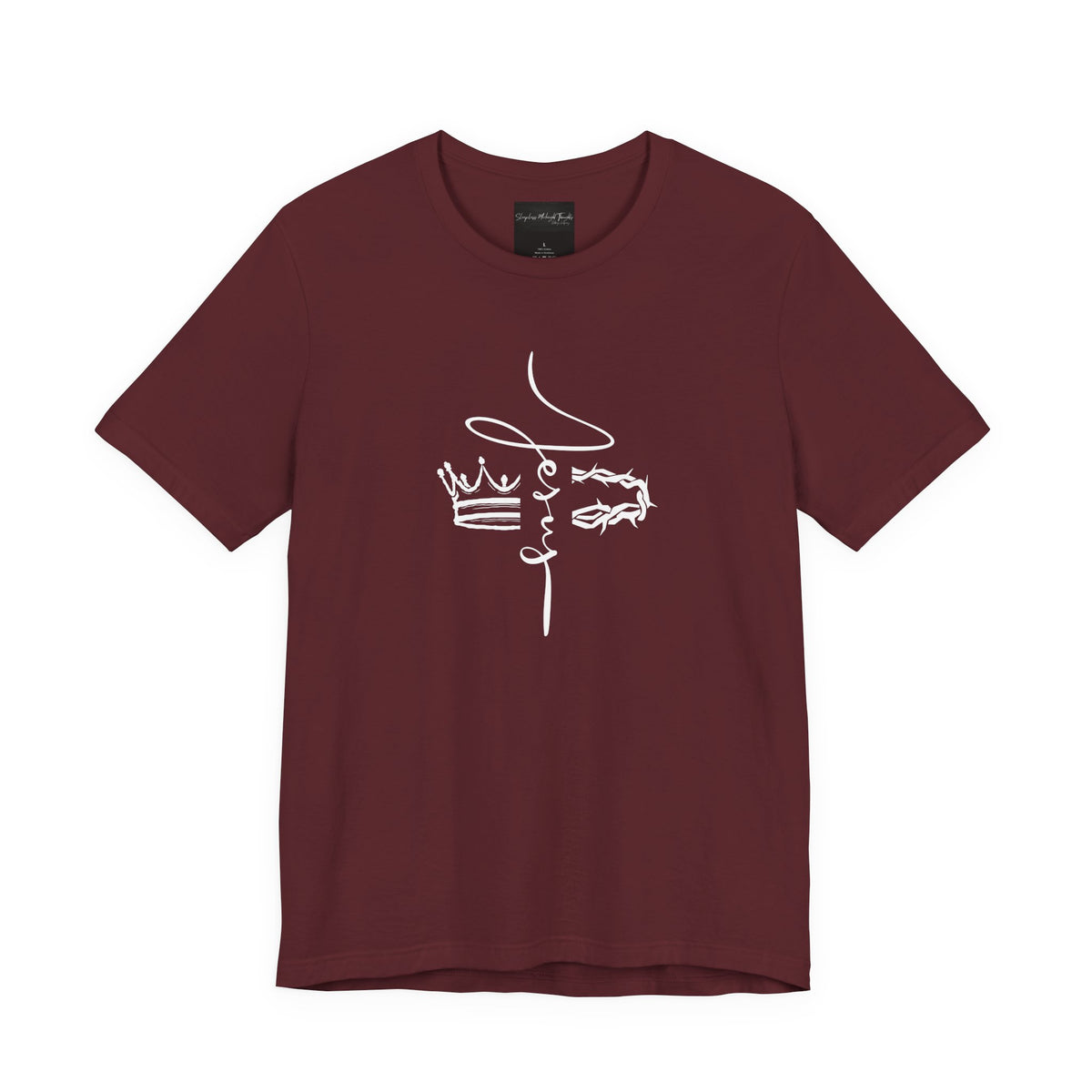 Minimalist Crown Lion T‑Shirt — Elegant Line Art Tee for Men & Women