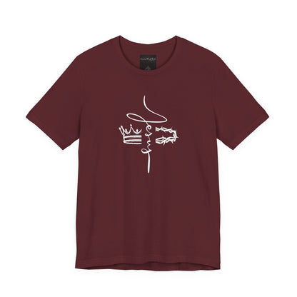 Minimalist Crown Lion T‑Shirt — Elegant Line Art Tee for Men & Women