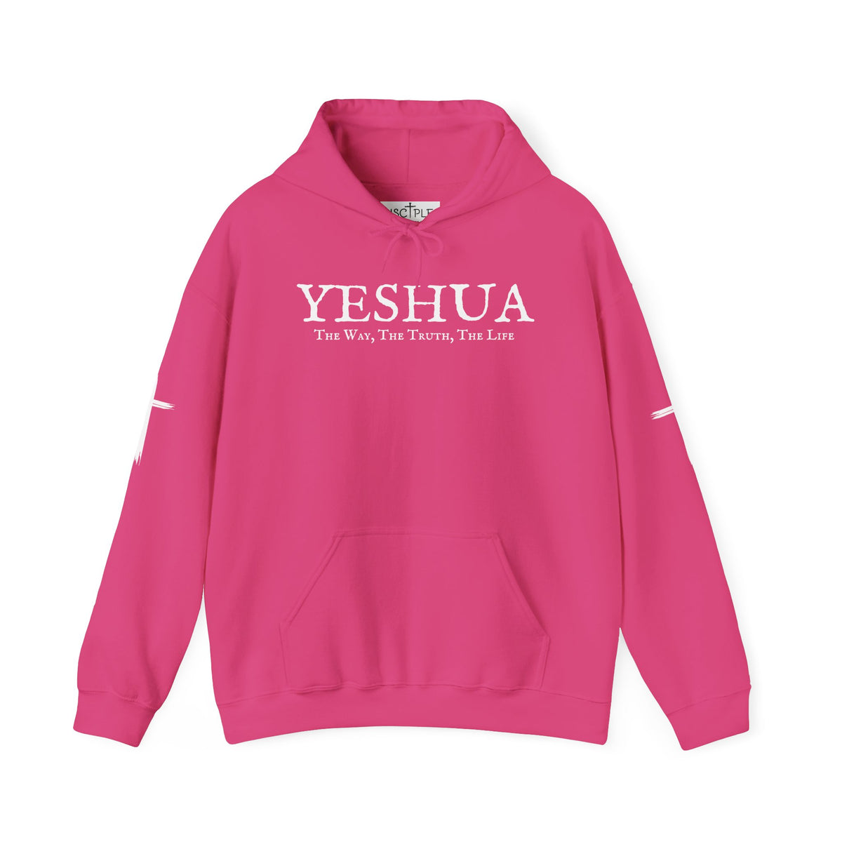 Yeshua The Way, The Truth, The Life Christian Pullover with Sleeve Crosses