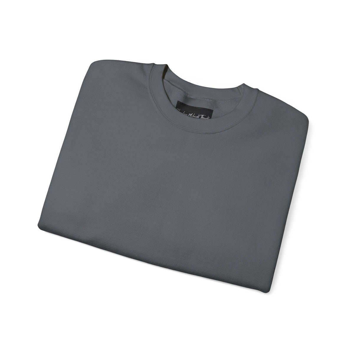 Crewneck Sweatshirt — Minimal Cross Sleeve Design
