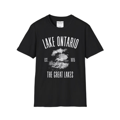 Lake Ontario Vintage Lighthouse — The Great Lakes Est. 1815 T-Shirt