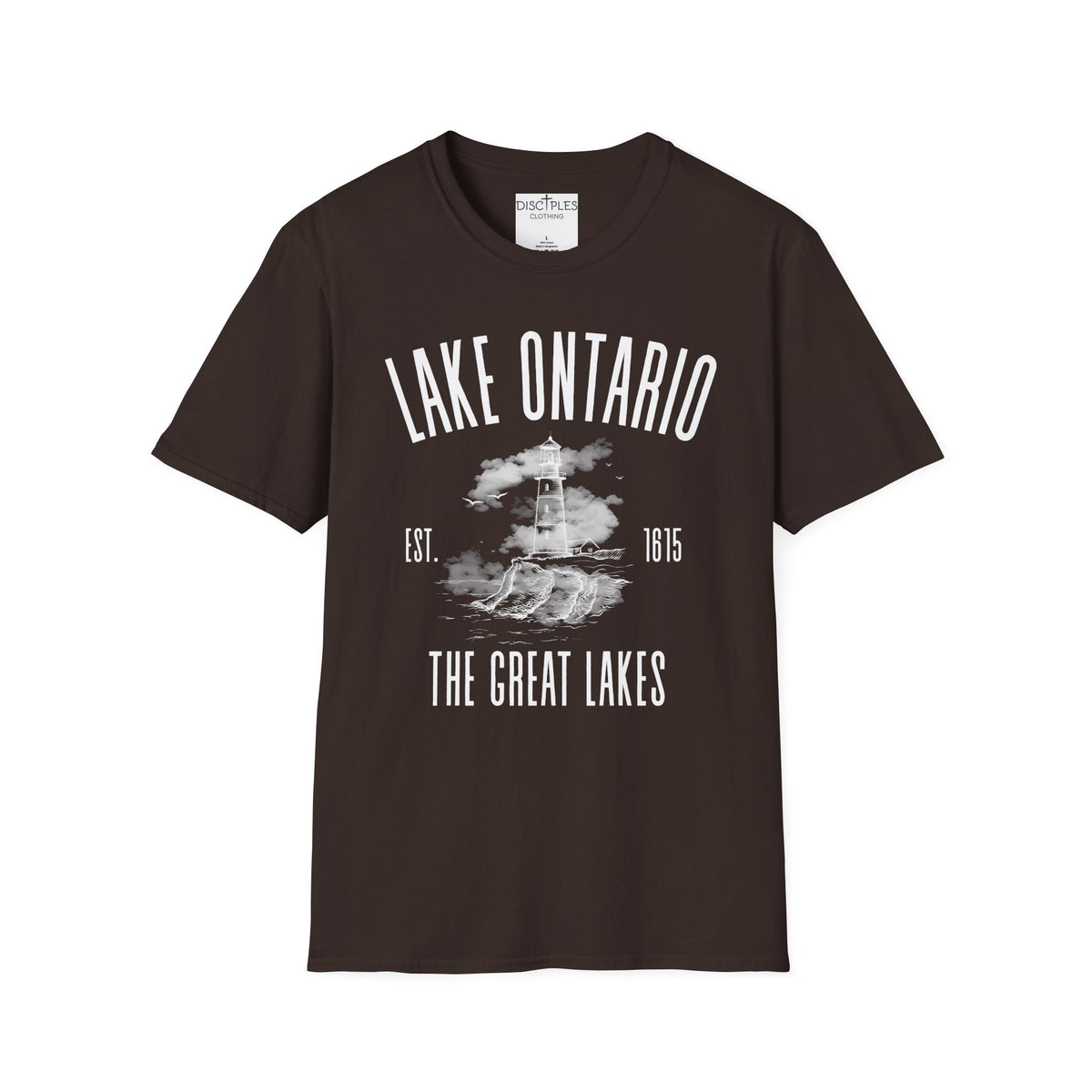 Lake Ontario Vintage Lighthouse — The Great Lakes Est. 1815 T-Shirt
