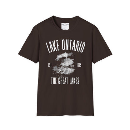 Lake Ontario Vintage Lighthouse — The Great Lakes Est. 1815 T-Shirt