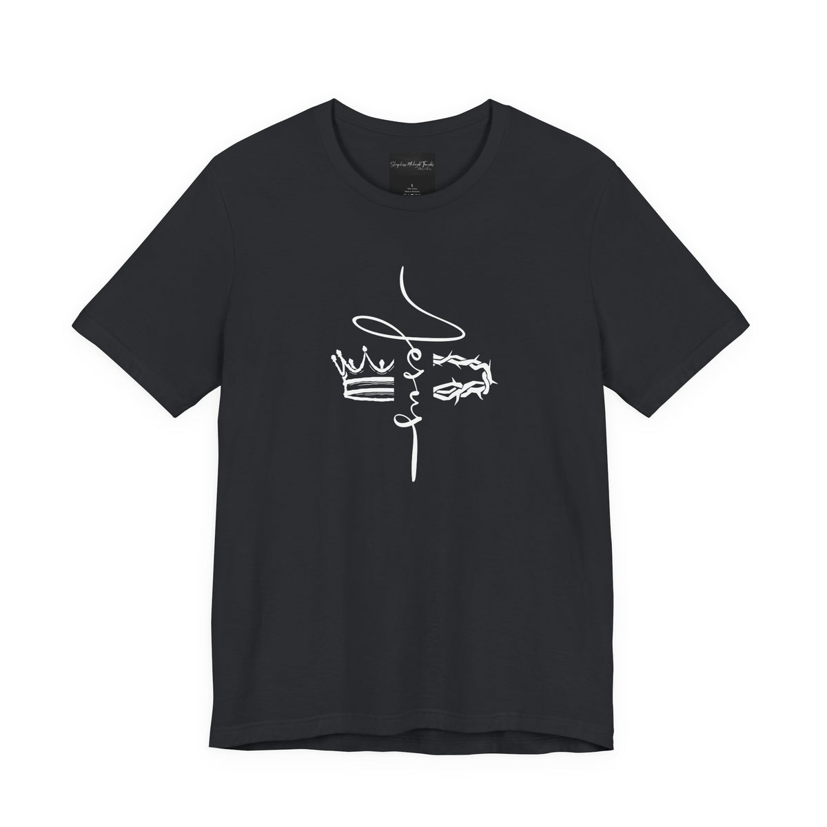 Minimalist Crown Lion T‑Shirt — Elegant Line Art Tee for Men & Women