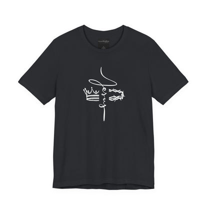 Minimalist Crown Lion T‑Shirt — Elegant Line Art Tee for Men & Women