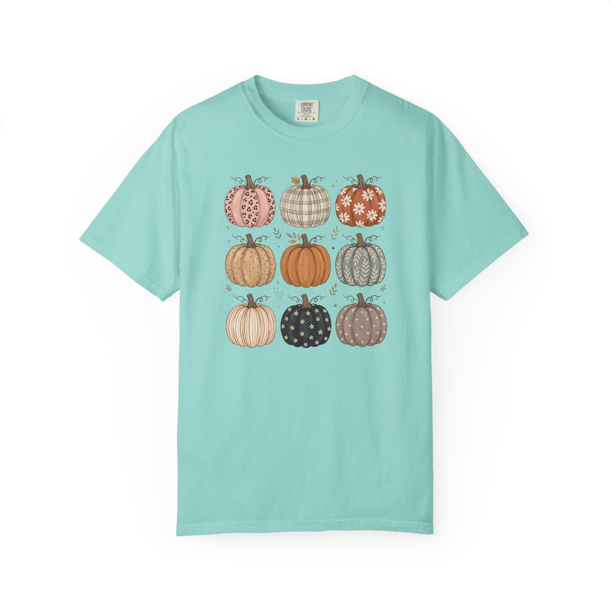 Autumn Patchwork Pumpkins T-Shirt