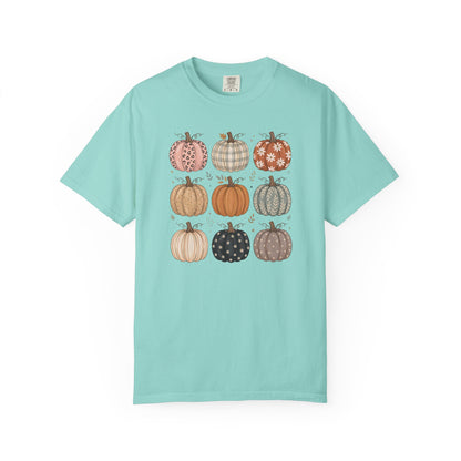 Autumn Patchwork Pumpkins T-Shirt