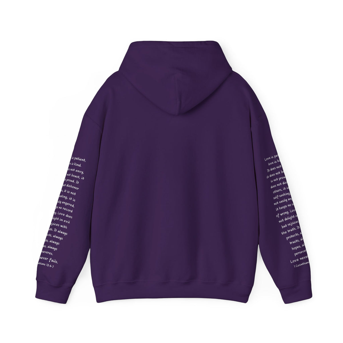 Love Like Jesus Hoodie — Christian Faith Pullover with Scripture Sleeve Text