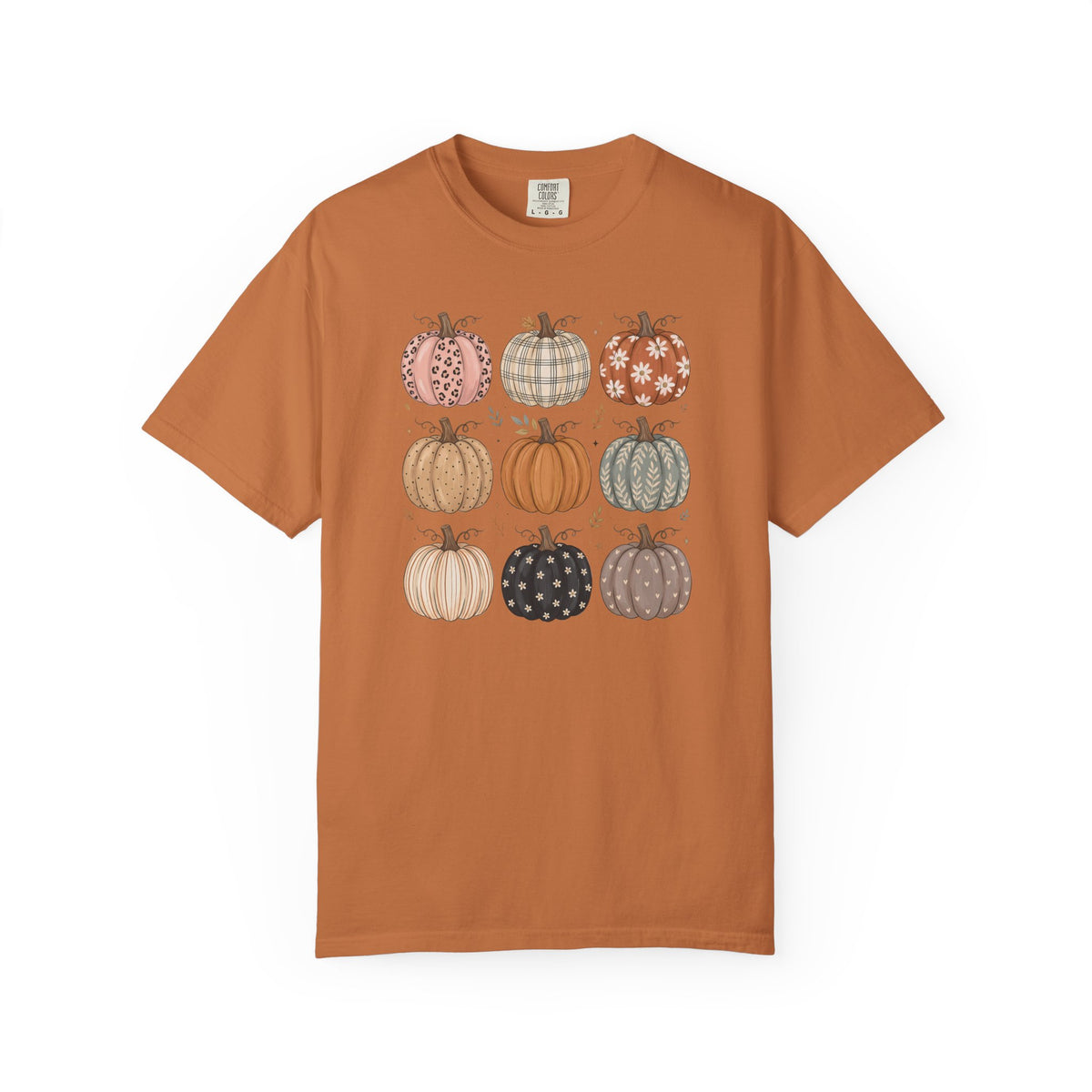 Autumn Patchwork Pumpkins T-Shirt