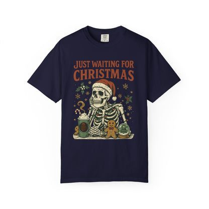 Just Waiting for Christmas Holiday Tee