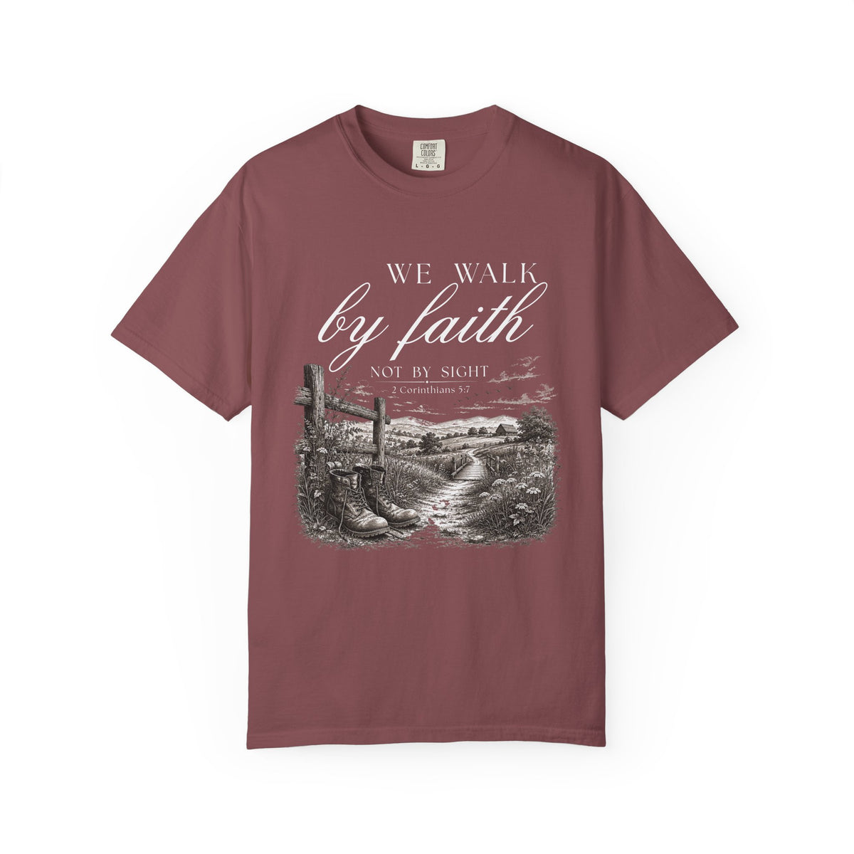 Walk by Faith Not By Sight Christian T-Shirt