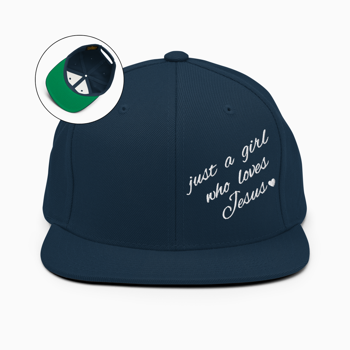 Just A Girl Who Loves Jesus Snapback Hat
