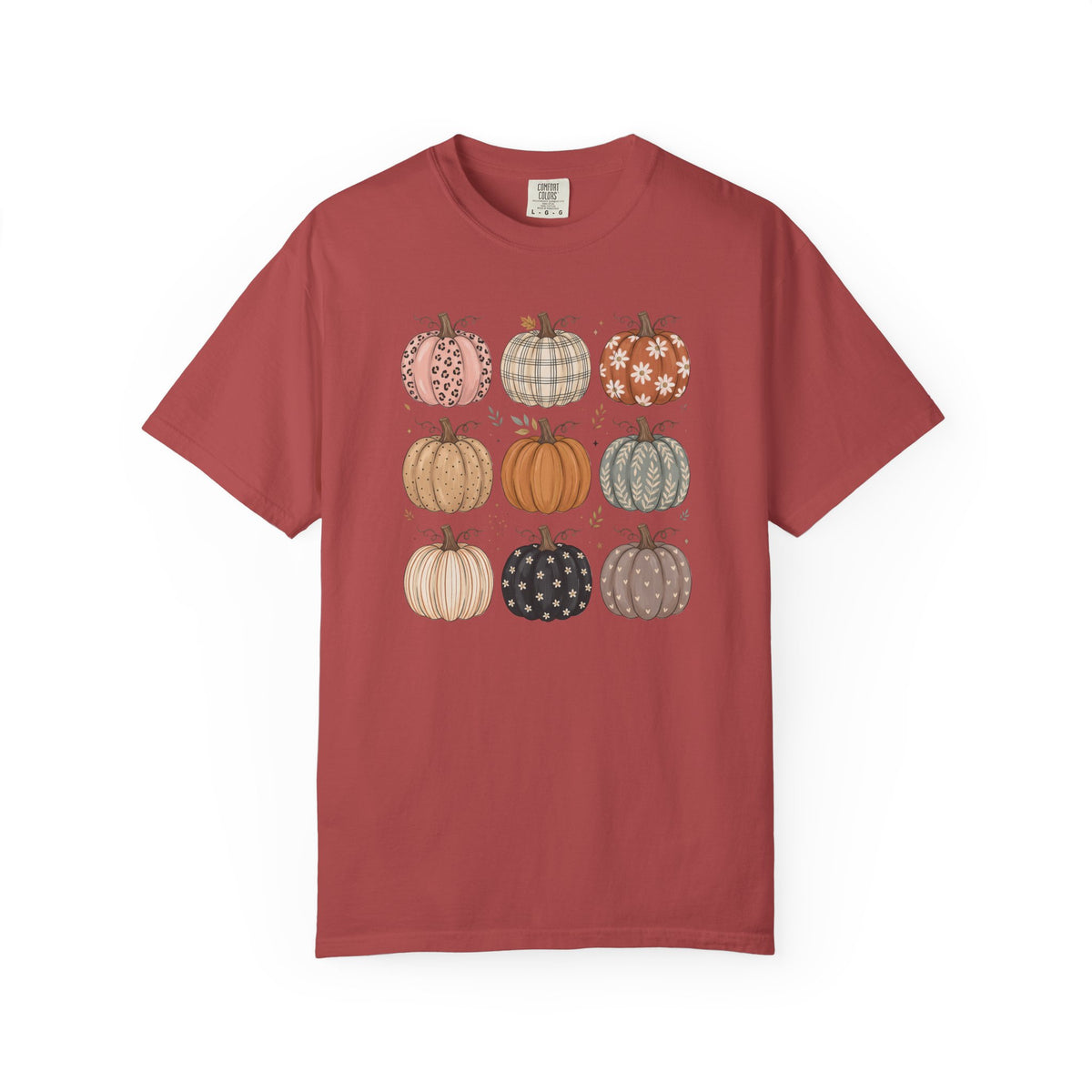 Autumn Patchwork Pumpkins T-Shirt