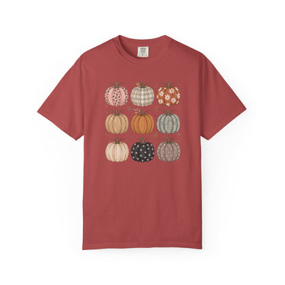 Autumn Patchwork Pumpkins T-Shirt