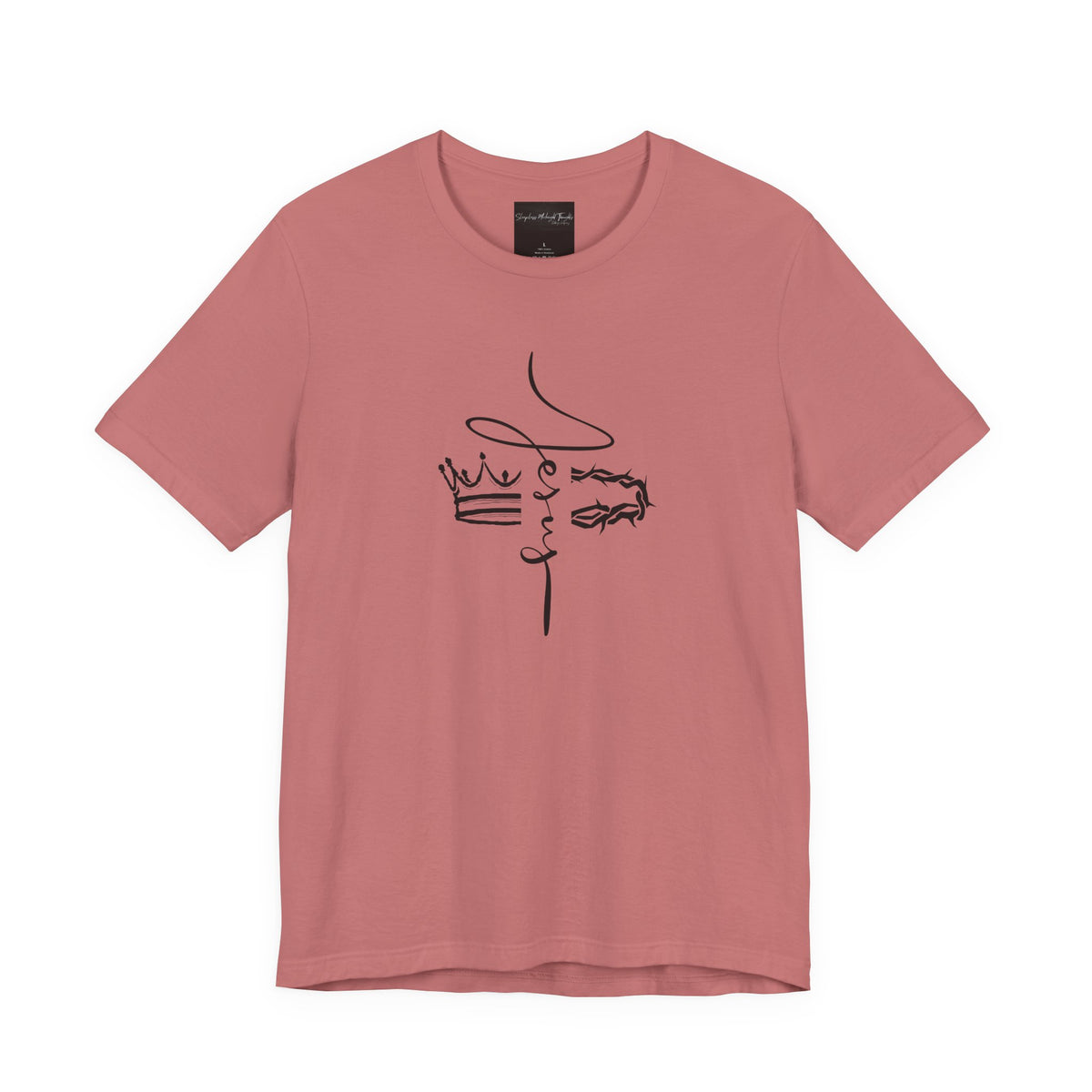 Minimalist Crown Lion T‑Shirt — Elegant Line Art Tee for Men & Women