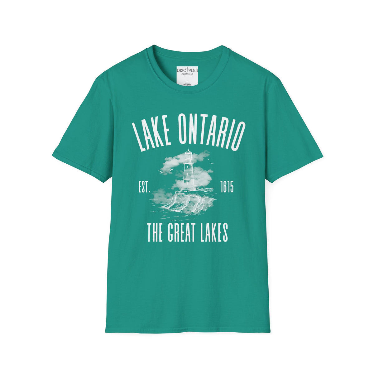 Lake Ontario Vintage Lighthouse — The Great Lakes Est. 1815 T-Shirt
