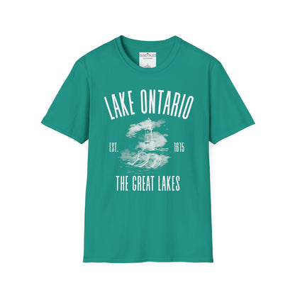 Lake Ontario Vintage Lighthouse — The Great Lakes Est. 1815 T-Shirt