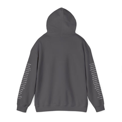 Love Like Jesus Hoodie — Christian Faith Pullover with Scripture Sleeve Text