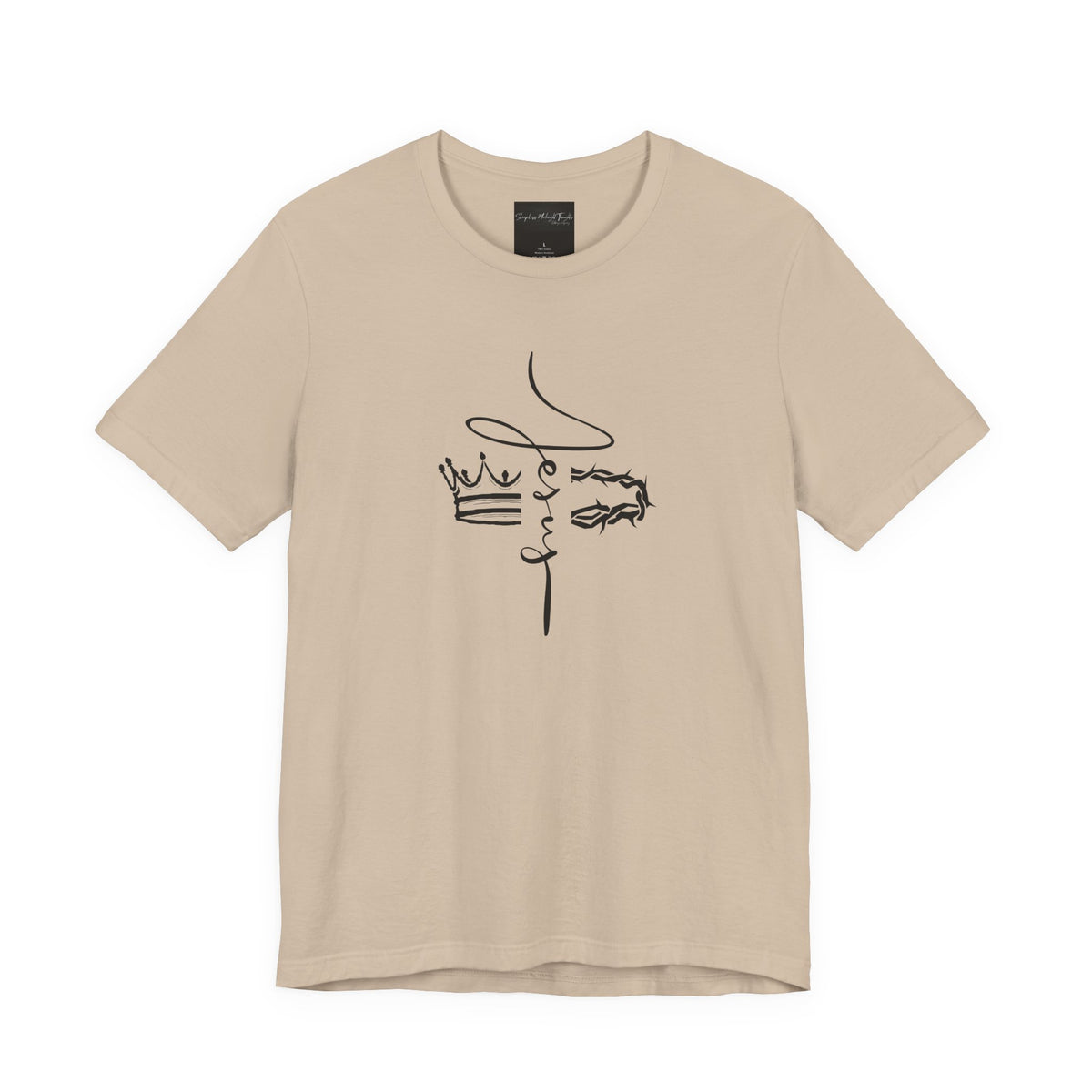 Minimalist Crown Lion T‑Shirt — Elegant Line Art Tee for Men & Women