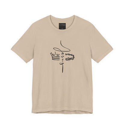 Minimalist Crown Lion T‑Shirt — Elegant Line Art Tee for Men & Women