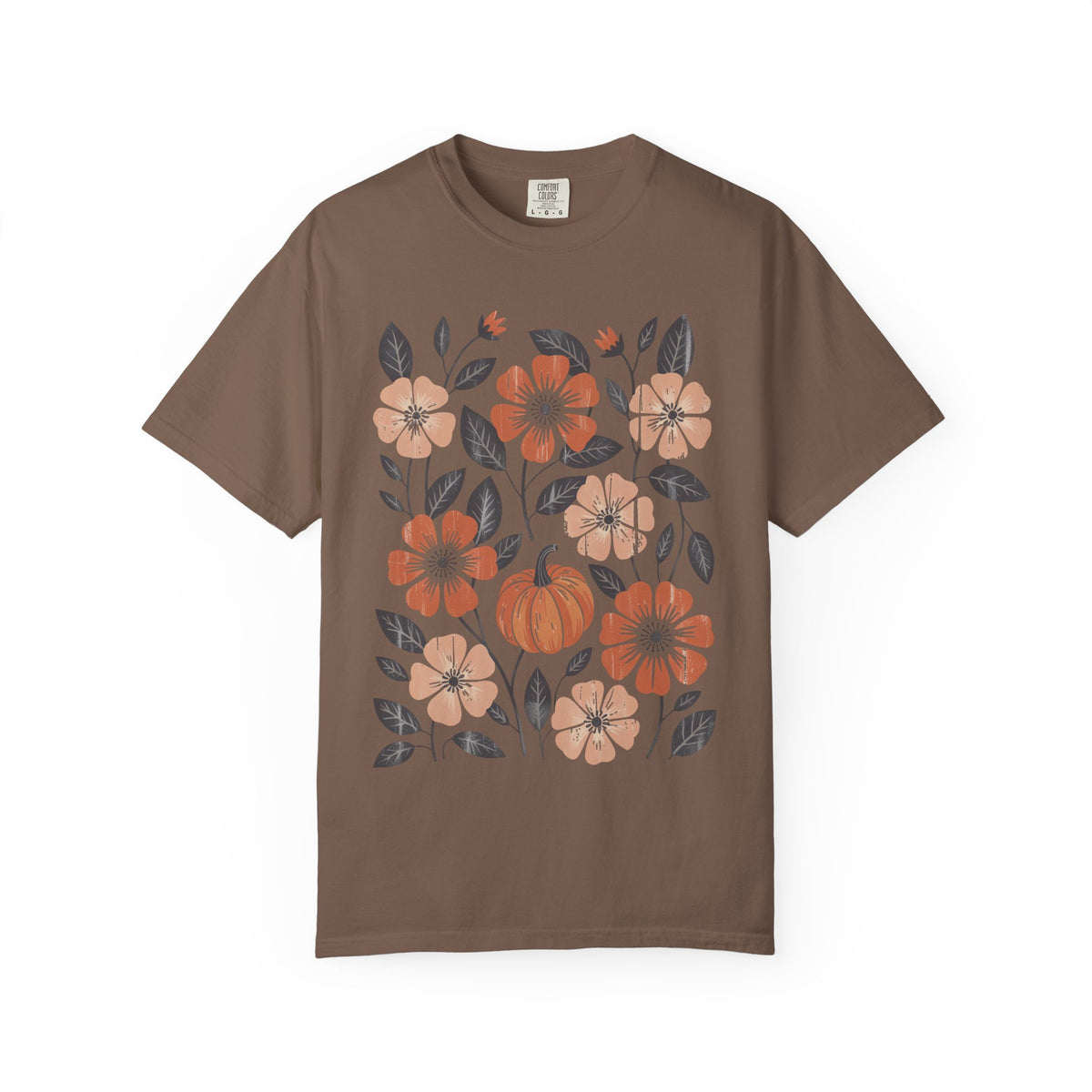 Autumn Pumpkin Floral T-Shirt