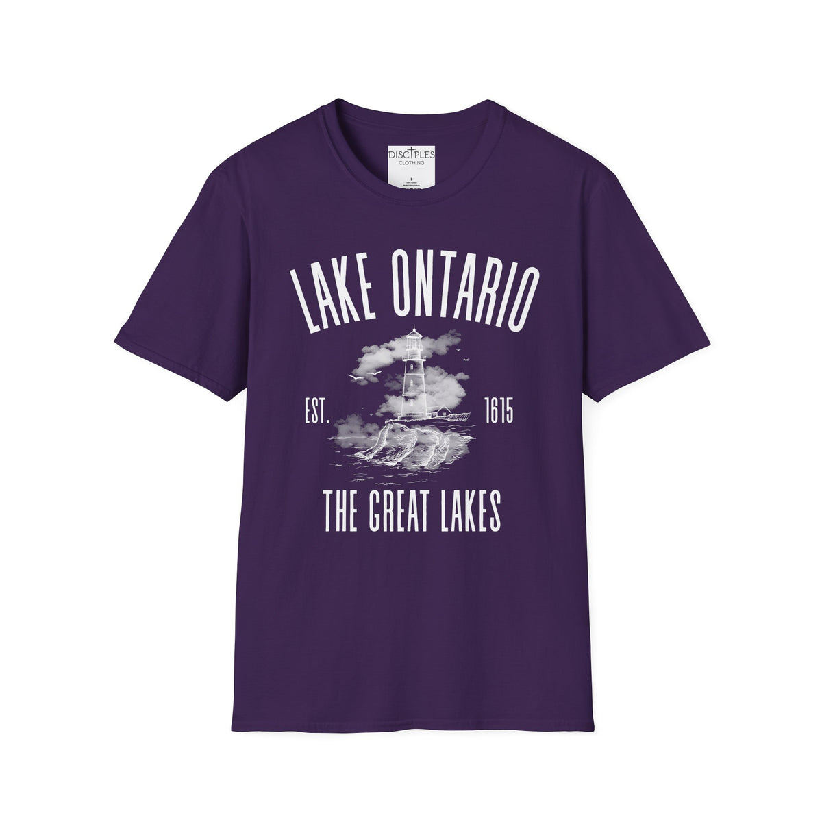 Lake Ontario Vintage Lighthouse — The Great Lakes Est. 1815 T-Shirt