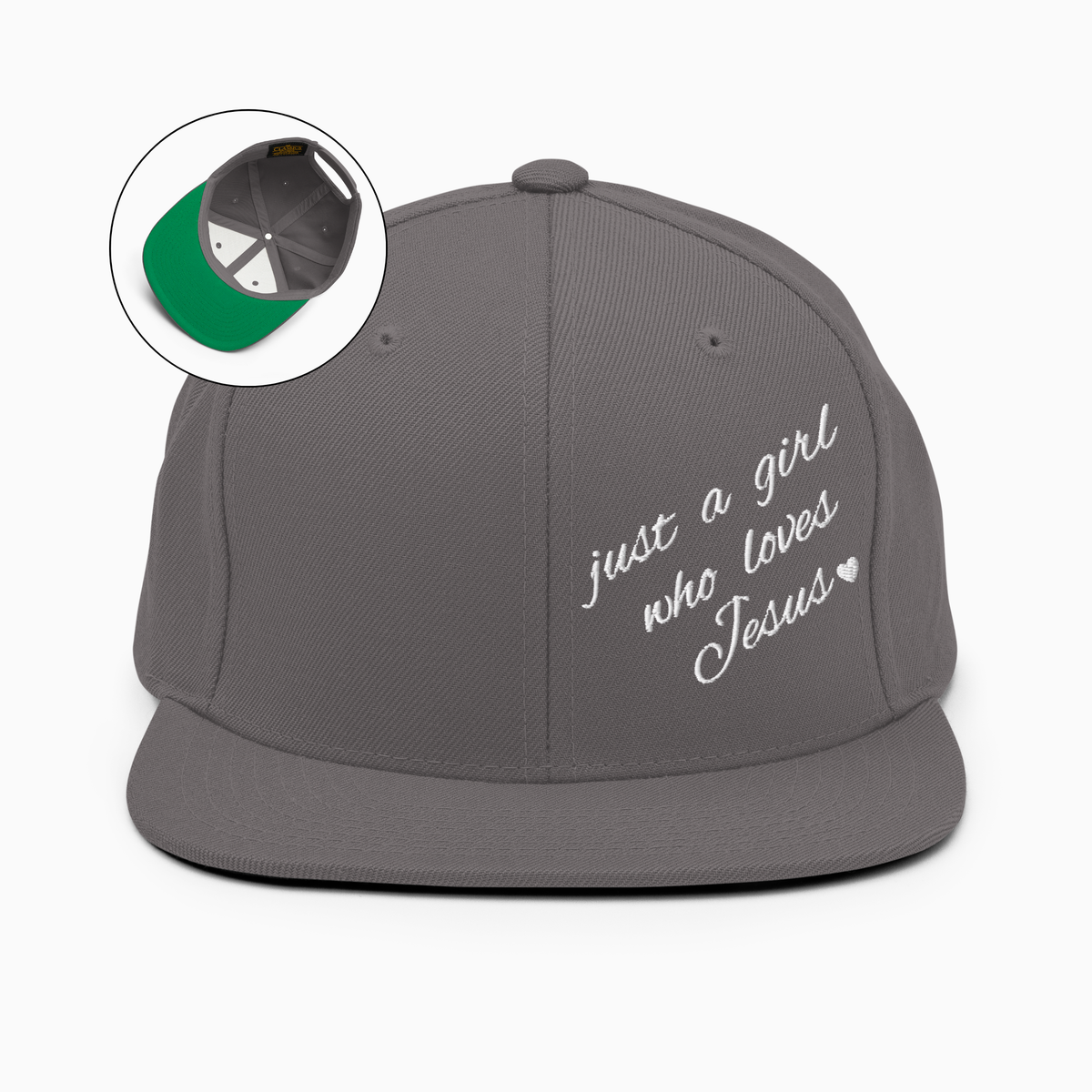 Just A Girl Who Loves Jesus Snapback Hat