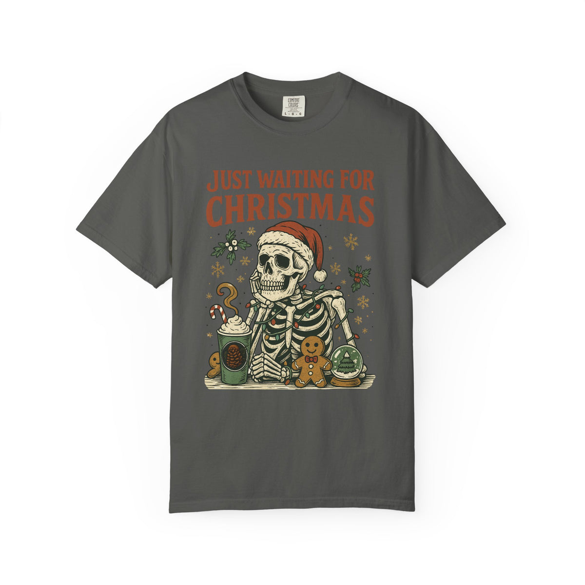 Just Waiting for Christmas Holiday Tee