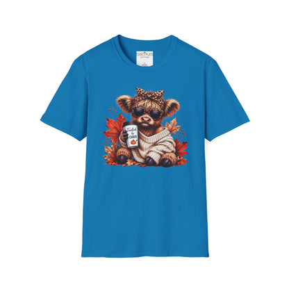 Fueled By Chaos Cow Cozy Autumn Graphic Tee