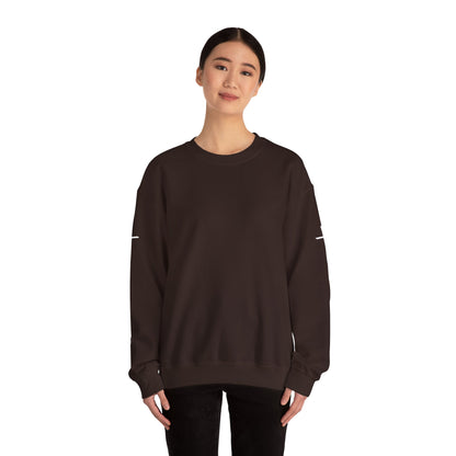 Crewneck Sweatshirt — Minimal Cross Sleeve Design