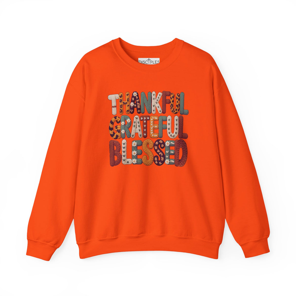 Thankful Grateful Blessed Crewneck Sweatshirt