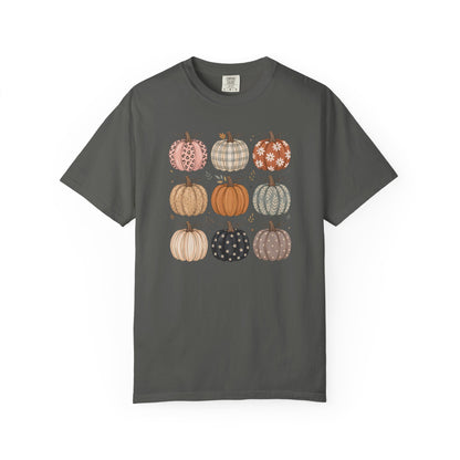 Autumn Patchwork Pumpkins T-Shirt