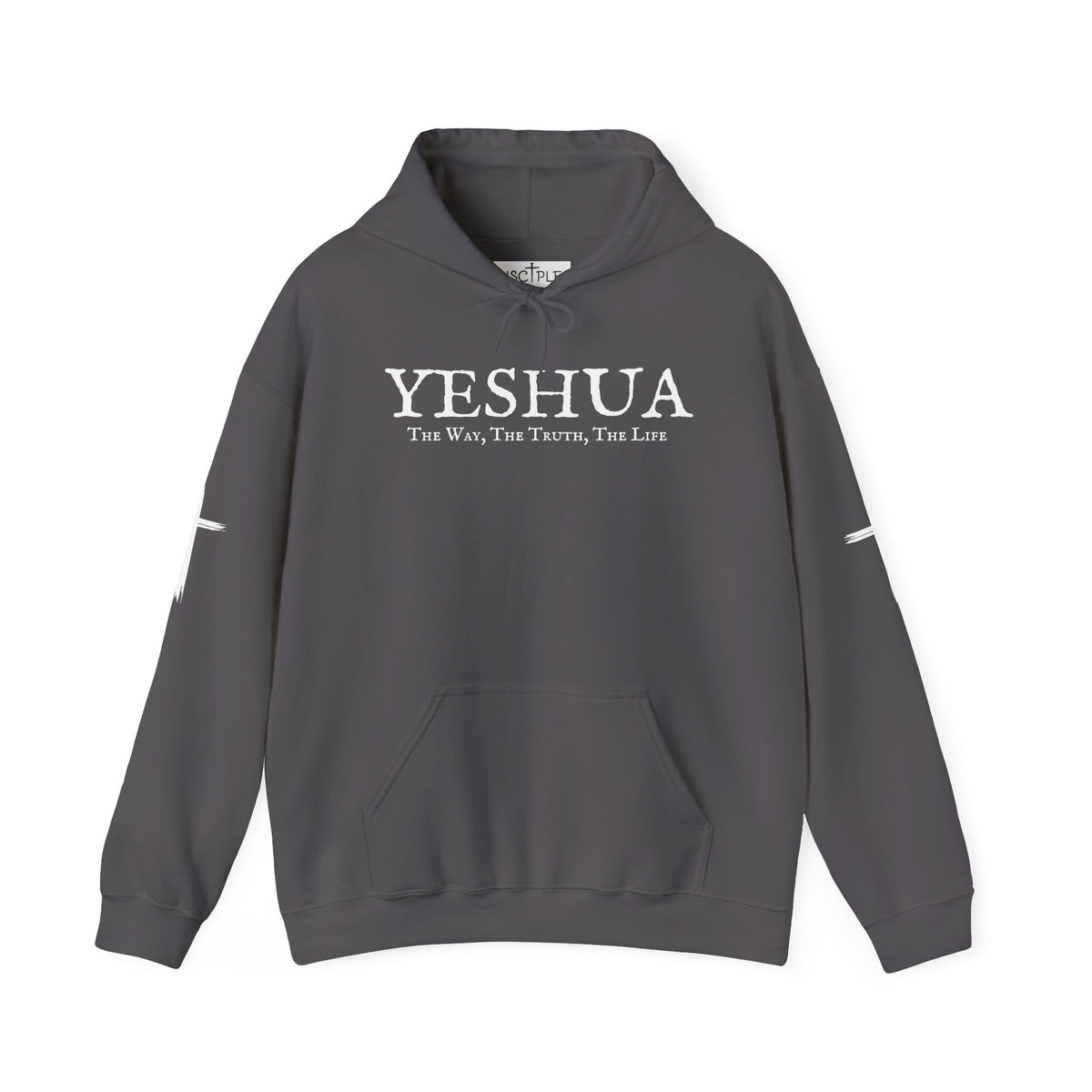 Yeshua The Way, The Truth, The Life Christian Pullover with Sleeve Crosses