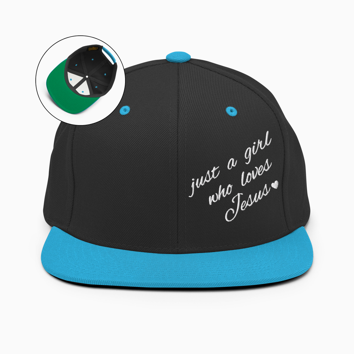 Just A Girl Who Loves Jesus Snapback Hat