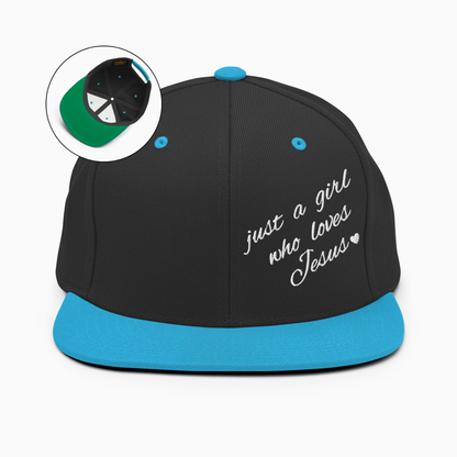 Just A Girl Who Loves Jesus Snapback Hat