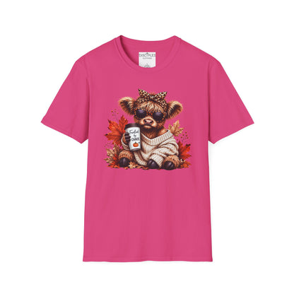 Fueled By Chaos Cow Cozy Autumn Graphic Tee