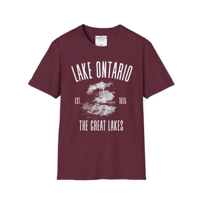 Lake Ontario Vintage Lighthouse — The Great Lakes Est. 1815 T-Shirt
