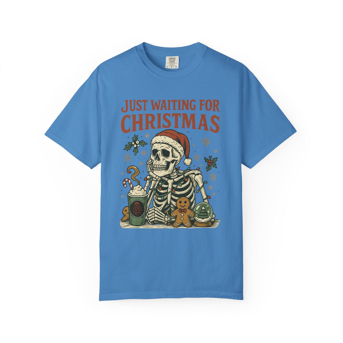 Just Waiting for Christmas Holiday Tee