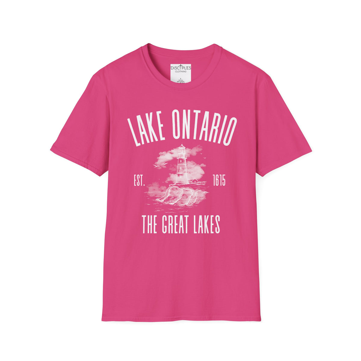 Lake Ontario Vintage Lighthouse — The Great Lakes Est. 1815 T-Shirt