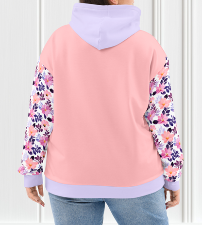 Pink Floral Unisex Hoodie