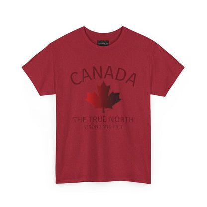 Canada The True North, Strong and Free Maple Leaf T-Shirt