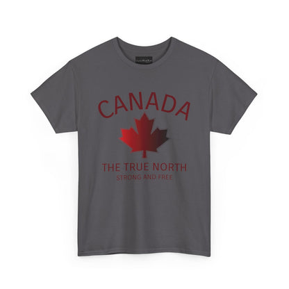 Canada The True North, Strong and Free Maple Leaf T-Shirt