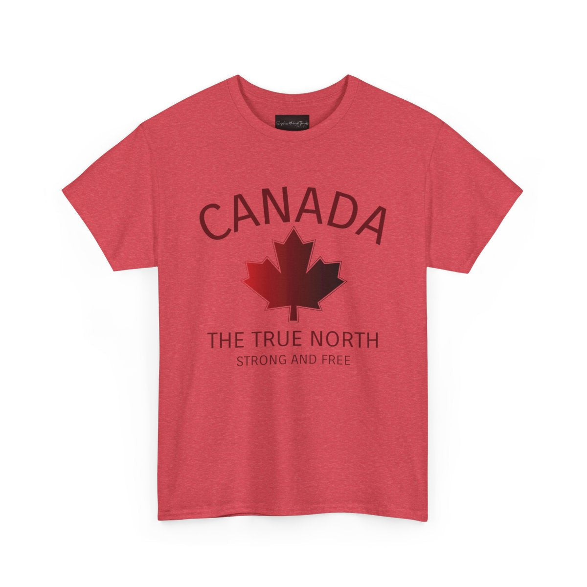 Canada The True North, Strong and Free Maple Leaf T-Shirt