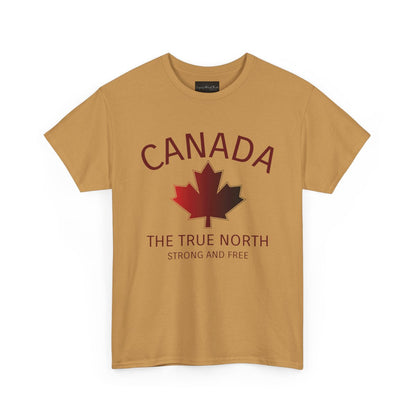 Canada The True North, Strong and Free Maple Leaf T-Shirt