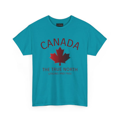Canada The True North, Strong and Free Maple Leaf T-Shirt