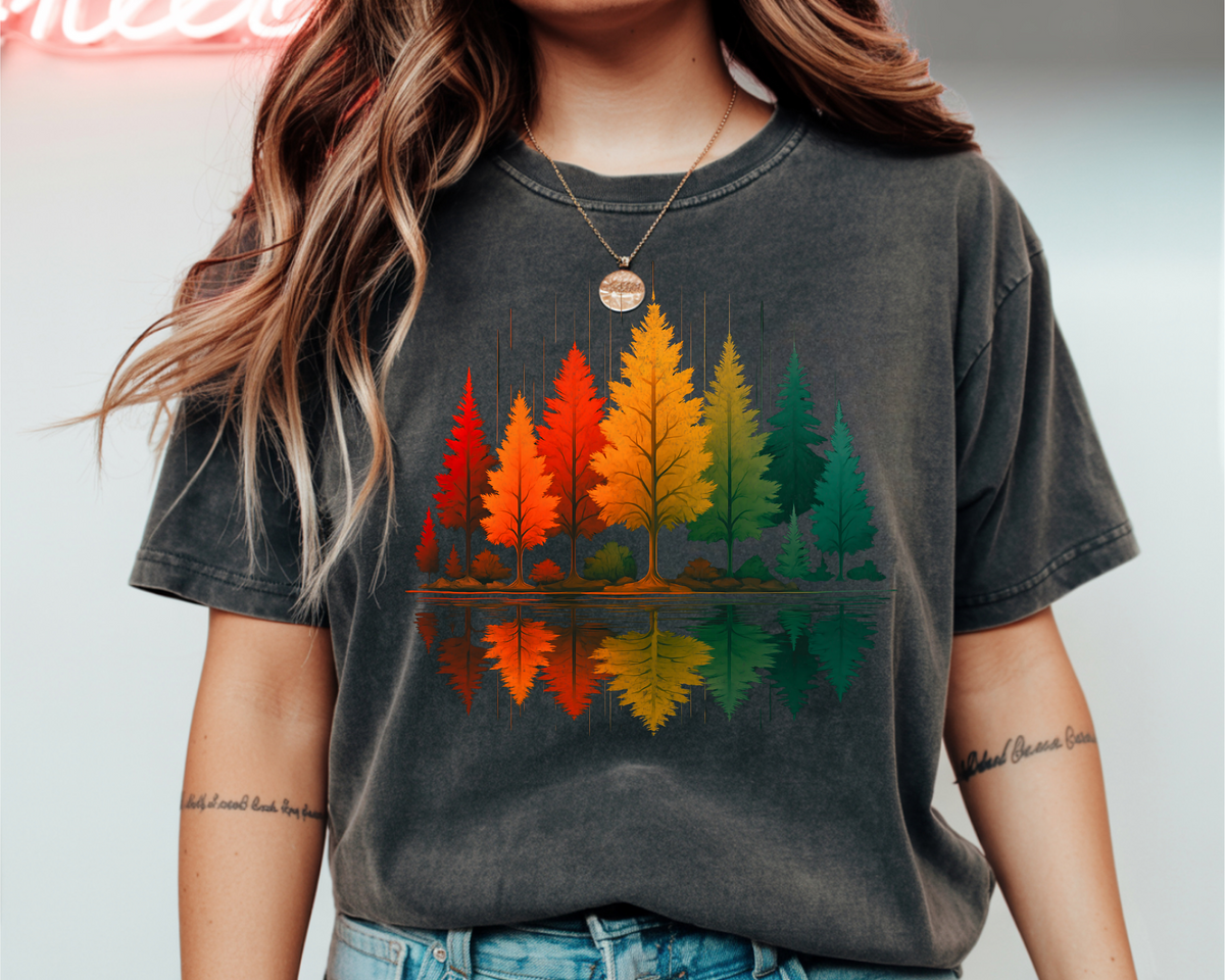 Autumn Forest Reflection T-Shirt