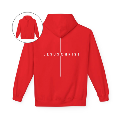 Jesus Christ Minimalist Cross Hoodie