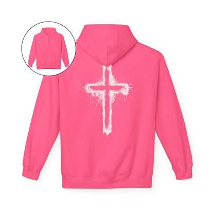 Spray Painted Jesus Cross Hoodie