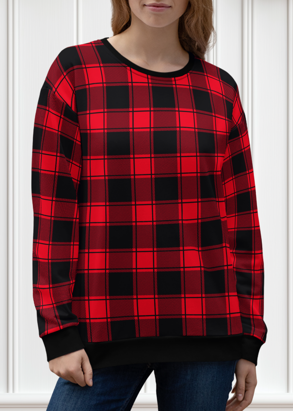 Checkered Unisex Sweatshirt