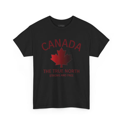 Canada The True North, Strong and Free Maple Leaf T-Shirt